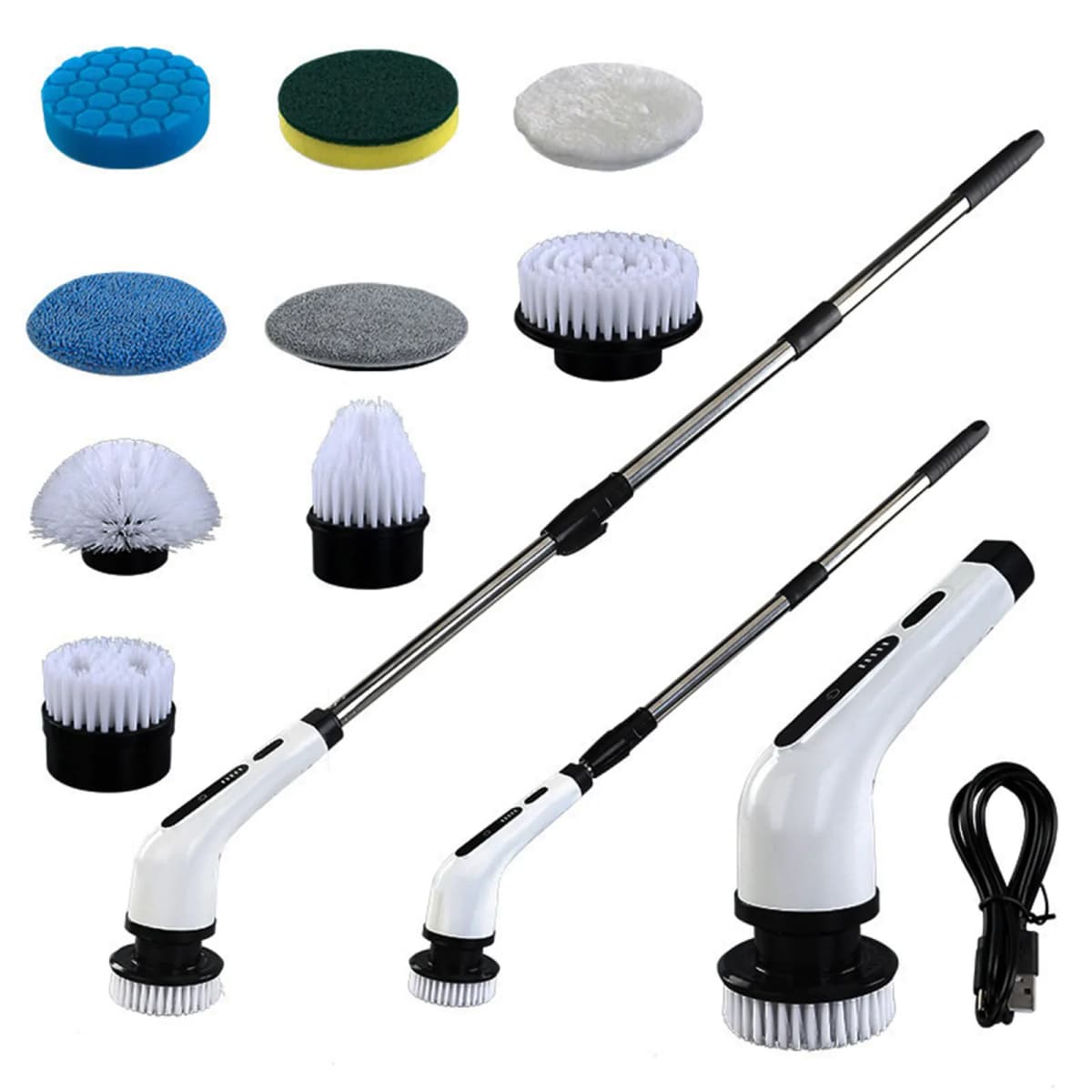 9 in 1 Electric Cleaning Brush 2000Mah Cleaning Tool for Living Room Bathroom Kitchen