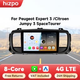 Hizpo Wireless CarPlay Android Auto For Peugeot Expert 3 Citroen Jumpy 3 SpaceTourer 2016 - 2021 Car Radio Multimedia Video GPS