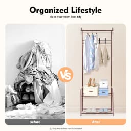 Independent Hanger Brown Metal Shoe Hanger 4 Hooks Clothes Rack Clothes Hangers Coat Hanger Stand Wardrobe Stand