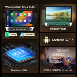 Junsun 10" Button Car Radio for Iveco Daily 2014-2021 GPS Multimedia Stereo BT FM RDS Wireless CarPlay for Apple Android Auto 4G