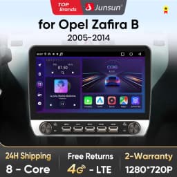 Junsun 10" Button CarRadio forOpel Zafira B 2005-2014 GPS Multimedia Stereo BT FM RDS Wireless CarPlay for Apple Android Auto 4G