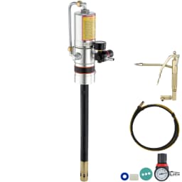 SucceBuy Pneumatic Grease Pump Air Operated with 13 ft High Hose 360° Swivel Grease Gun Head Lubrication 50:1 Pressure Ratio