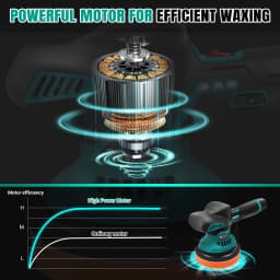 Polishing Machine 12V Cordless Polisher 6 Gears 500W Automotive Electric Waxing Repairing Wireless Sander Polish 2.0Ah Battery