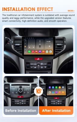 Hizpo 9 Inch Radio For Honda Accord 8 2008-2012 4G Car Multimedia GPS 2din Autoradio Wireless CarPlay Android Auto Navigation BT