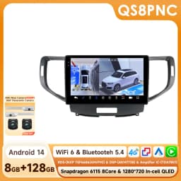 Hizpo 9 Inch Radio For Honda Accord 8 2008-2012 4G Car Multimedia GPS 2din Autoradio Wireless CarPlay Android Auto Navigation BT