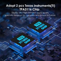 Fosi Audio BL20A Bluetooth TPA3116 Sound Power Amp 2.1CH 100W Mini HiFi Class D Amp Bass Treble With U-Disk Remote Control