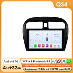 6115 Carplay Android14 Car radio for Mitsubishi Mirage Attrage Space Star Dodge Attitude 2012-2023 multimedia player GPS Stereo