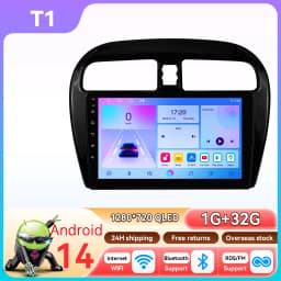 6115 Carplay Android14 Car radio for Mitsubishi Mirage Attrage Space Star Dodge Attitude 2012-2023 multimedia player GPS Stereo