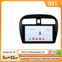 6115 Carplay Android14 Car radio for Mitsubishi Mirage Attrage Space Star Dodge Attitude 2012-2023 multimedia player GPS Stereo