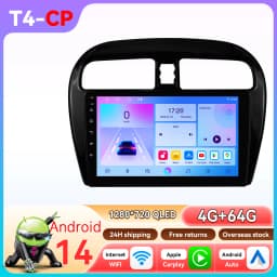 6115 Carplay Android14 Car radio for Mitsubishi Mirage Attrage Space Star Dodge Attitude 2012-2023 multimedia player GPS Stereo