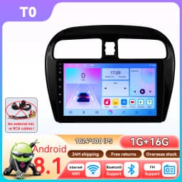 6115 Carplay Android14 Car radio for Mitsubishi Mirage Attrage Space Star Dodge Attitude 2012-2023 multimedia player GPS Stereo