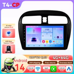 6115 Carplay Android14 Car radio for Mitsubishi Mirage Attrage Space Star Dodge Attitude 2012-2023 multimedia player GPS Stereo