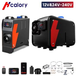 HCALORY 12V Diesel Car Heater 5-8KW Standing Air Heater for Car Parking with Smart App LCD Panel And Remote Control 24V