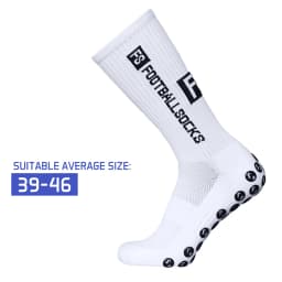 1 Pairs Outdoor Sports Running Socks Stretch Socks Athletic Football Soccer Socks Anti Slip Sock with Grips for Adult 39-46