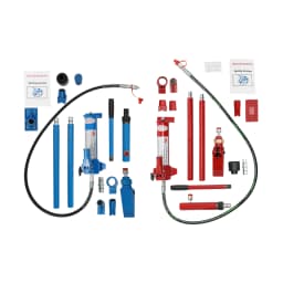 4T Hydraulic Jack Kit Hydraulic Split Jack Body Frame Repair Tool for Private Garages Car Repair Shops Red/Blue