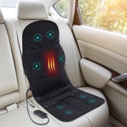Massage Seat Cover with Heat and Vibration Function Foldable Back Massager for Chairs Massage Cushion with 8 Massage Functions