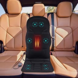 Massage Seat Cover with Heat and Vibration Function Foldable Back Massager for Chairs Massage Cushion with 8 Massage Functions