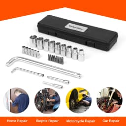 ValueMax 27pcs Car Repair Tool Set Mechanic Tool Kits Screwdrivers Ratchet Spanner Wrenches Sockets