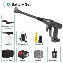 200bar Brushless High Pressure Car Wash Water Gun 6 IN 1 Washing Garden Washing Spray Gun For Car Lawn Pool Floors