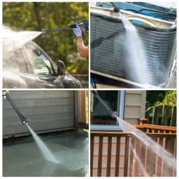 200bar Brushless High Pressure Car Wash Water Gun 6 IN 1 Washing Garden Washing Spray Gun For Car Lawn Pool Floors