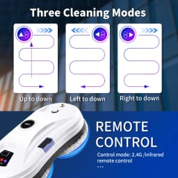 DIVEDEER White/Black Home Automatic No Spray or Water spray Window Cleaning Robot Intelligent Wipe High-rise Large Area Window