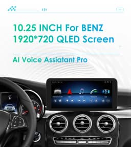 10.25" Android Auto Car Radio for Mercedes Benz C-Class W205 2015 - 2018 NTG 5.0 Intelligent System CarPlay GPS RDS DSP 4G BT