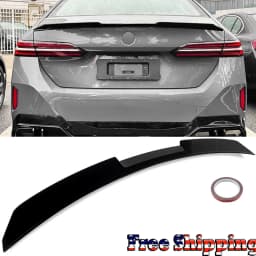 Rear Spoiler Sedan Trunk Wing Tuning Glossly Black For BMW 5 Series G60 V Style 520d 520i 530i 530e 550e 2024 2025 Roof Spoiler