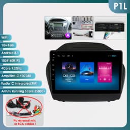 Hizpo 2 DIN Android Auto Radio For Hyundai Tucson 2 IX35 2011 - 2017 Carplay 4G Car Multimedia GPS 2DIN Autoradio Head Unit AI
