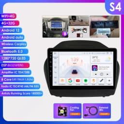 Hizpo 2 DIN Android Auto Radio For Hyundai Tucson 2 IX35 2011 - 2017 Carplay 4G Car Multimedia GPS 2DIN Autoradio Head Unit AI