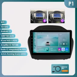 Hizpo 2 DIN Android Auto Radio For Hyundai Tucson 2 IX35 2011 - 2017 Carplay 4G Car Multimedia GPS 2DIN Autoradio Head Unit AI