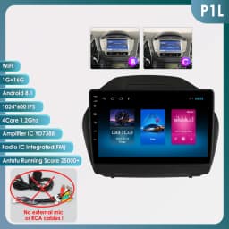 Hizpo 2 DIN Android Auto Radio For Hyundai Tucson 2 IX35 2011 - 2017 Carplay 4G Car Multimedia GPS 2DIN Autoradio Head Unit AI