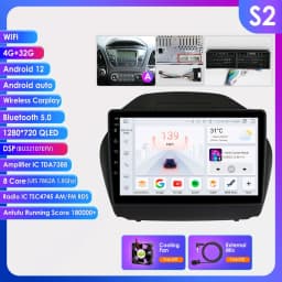 Hizpo 2 DIN Android Auto Radio For Hyundai Tucson 2 IX35 2011 - 2017 Carplay 4G Car Multimedia GPS 2DIN Autoradio Head Unit AI