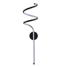 LED Wall Sconces LED Wall Lights Modern Black Spiral Wall Lamp Bedside Wall Lamps Warm White Wall Light Fixture for Bedroom