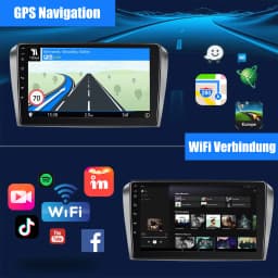 ESSGOO 9" For Mazda 3 2003-2009 Android 13 Auto Radio Wireless Carpaly GPS Stereo Navigation BT WIFI Car Multimedia Video Player