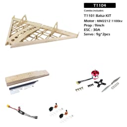 T11 Air Kart 1000mm Wingspan Balsa Wood RC Airplane Glider KIT/ KIT+Power Combo