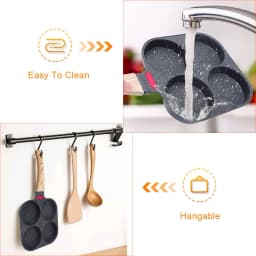 Egg Frying Pan Nonstick Coating Mini Skillet, Comfortable Handle, For Omelettes, Pancakes, And Hamburgers, Outdoor Camping