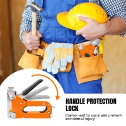 3-in-1 Upholstery Staple Gun Kit with Staples Remover Manual Adjustment ,Wood Upholstery Stapler for Carpentry Tools Home DIY