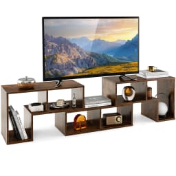TV wardrobe Wood 3-Piece Free Combinable TV table for TVs up to 65 "Corner Shelf Extendable TV Lowboard TV wardrobe