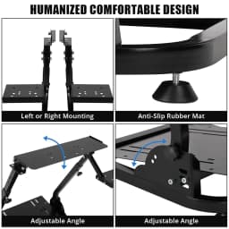 G920 Racing Steering Wheel Stand Shifter Mount fit Height Adjustable & Foldable Steering Wheal Stand for G25 G27 G29 Gaming