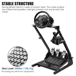 G920 Racing Steering Wheel Stand Shifter Mount fit Height Adjustable & Foldable Steering Wheal Stand for G25 G27 G29 Gaming