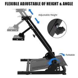 G920 Racing Steering Wheel Stand Shifter Mount fit Height Adjustable & Foldable Steering Wheal Stand for G25 G27 G29 Gaming