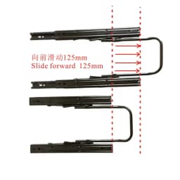 Car Engineering Car Seat Double Lock Slider 385mm Long 385mm RV Commercial Car Refires Pieces Fast & Free Shipping