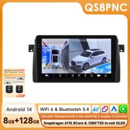 Hizpo Android Auto Car Multimedia Radio For BMW E46 M3 318/320/325/330/335 4G CarPlay GPS 2din Autoradio Navigation Wifi DSP RDS