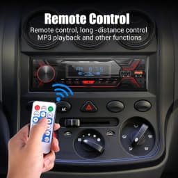 ESSGOO Car Stereo Radio Single 1Din Auto Stereo HandsFree Car Kit Bluetooth Car Autoradio Remote Control MP3 Player FM Car Audio