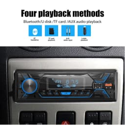ESSGOO Car Stereo Radio Single 1Din Auto Stereo HandsFree Car Kit Bluetooth Car Autoradio Remote Control MP3 Player FM Car Audio