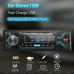 ESSGOO Car Stereo Radio Single 1Din Auto Stereo HandsFree Car Kit Bluetooth Car Autoradio Remote Control MP3 Player FM Car Audio