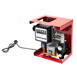 Diesel Transfer Pump 550W 60L/Min 2800RPM Self Priming Fuel Pump with Flow Meter Nozzle for Vehicle Workshop Farm Tractor Refueling