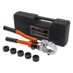 Manual Hydraulic Crimping Pliers Crimper 360° Rotating Head 5 Sets Of Dies V-shaped Mold