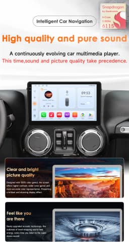 Hizpo 10.1" Android Car Radio For JEEP Compass Patriot Chrysler 300C Sebring Liberty Dodge Wrangler Multimedia Video Player Navi