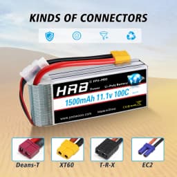 1/2PCS HRB 3S 1500mah Lipo Battery 11.1v RC Lipo 100C With XT60 Connector for UAU Airplane FPV Drones helicopter RC Car Truck